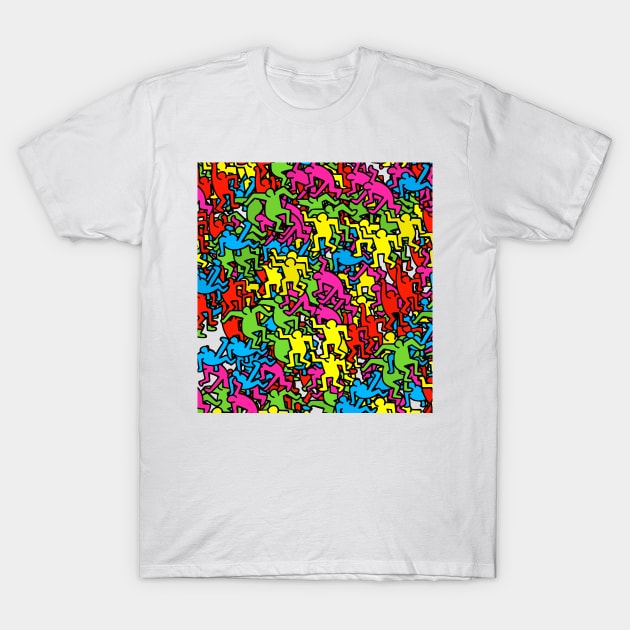 people color pattern T-Shirt by by fend